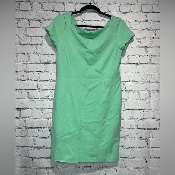 Women's Banana Republic Mint Green Ponte-Knit Fabric Dress - Picture 1 of 7